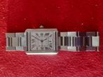 Montre Cartier tank solo xl, Handtassen en Accessoires, Horloges | Heren, Overige merken, Staal, Gebruikt, Staal