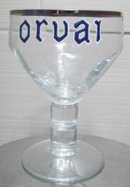 ORVAI/ORVAL-glas met emaille letters, Verzamelen, Ophalen of Verzenden, Gebruikt, Glas of Glazen, Overige merken