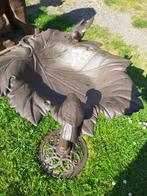 PRACHTIG VOGELBAD IN GEPATINEERD GEGOTEN ALUMINIUM, Tuin en Terras, Tuinvazen, Ophalen of Verzenden, Nieuw