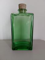 groene decoratieve fles met stop, Antiek en Kunst, Ophalen of Verzenden