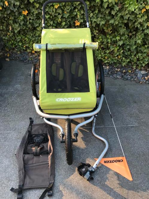Croozer kid for 2 fietskar + hangmat, Fietsen en Brommers, Fietsaccessoires | Aanhangwagens en Karren, Zo goed als nieuw, Kinderkar