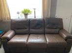 Gratis bruin lederen 3zit, Huis en Inrichting, Ophalen, Gebruikt, Klassiek, 200 tot 250 cm