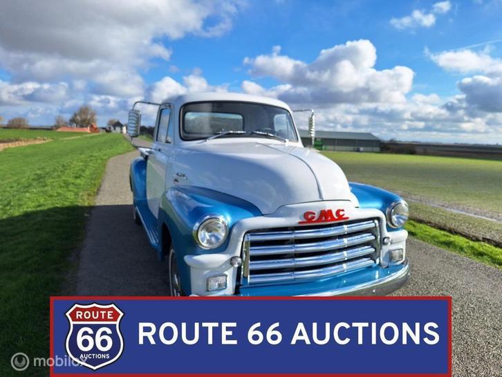 GMC 150 | 1955 | Route 66 Auctions, Auto's, Oldtimers, Bedrijf, Te koop, GMC, Benzine, Overige carrosserie, Handgeschakeld, Zwart