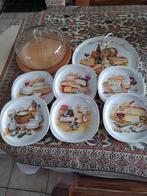 Vintage kaasservice met kaasstolp, Ophalen, Zo goed als nieuw, Compleet servies