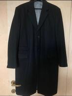 Lange zwarte jas voor heren 52, Maat 52/54 (L), Gedragen, Zwart