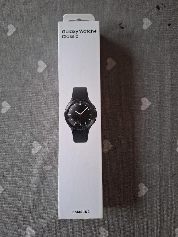 Samsung Galaxy Watch 4 Classic (als nieuw), Handtassen en Accessoires, Smartwatches, Zo goed als nieuw, Android, Zwart, Afstand