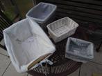 manden van riet mande set Sweet love Home mand cottage stijl, Huis en Inrichting, Gebruikt, Mand, Ophalen of Verzenden, Riet
