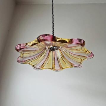 Vintage Murano glazen hanglamp.  beschikbaar voor biedingen