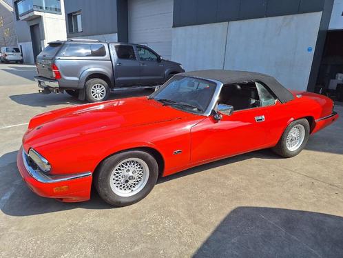 Jaguar XJS, Auto's, Jaguar, Particulier, XJS, Benzine, Cabriolet, 2 deurs, Automaat, Rood, Zwart, Leder, Achterwielaandrijving