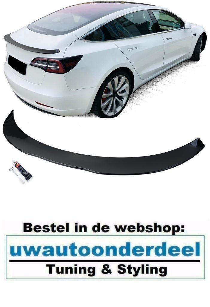 Achterklep Spoiler Hoogglans Zwart Voor Tesla Model 3, Auto diversen, Tuning en Styling, Verzenden