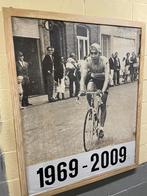 Eddy Merckx foto in houten frame, Verzamelen, Foto's en Prenten, Ophalen, Gebruikt, Foto