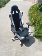 Zwart-witte gamestoel, Huis en Inrichting, Bureaustoelen, Ophalen of Verzenden, Zo goed als nieuw, Wit