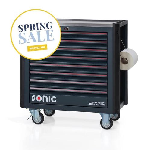 757578 | SONIC NEXT S12 GEVULDE GEREEDSCHAPSWAGEN 575 DLG, Doe-het-zelf en Bouw, Gereedschapskisten, Nieuw, Ophalen of Verzenden