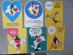 1990, un lot de 12 grosses cartes des Looney Tunes, Autres thèmes, Non affranchie, 1980 à nos jours, Envoi