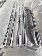 Lot de 4 cannes Léon Hoogendijk Black Power MKII, Watersport en Boten, Ophalen of Verzenden, Zo goed als nieuw, Werphengel