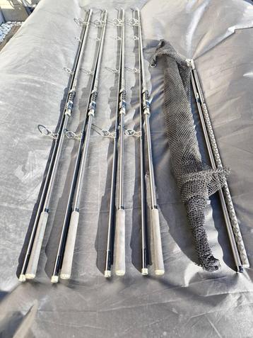 Lot de 4 cannes Léon Hoogendijk Black Power MKII beschikbaar voor biedingen