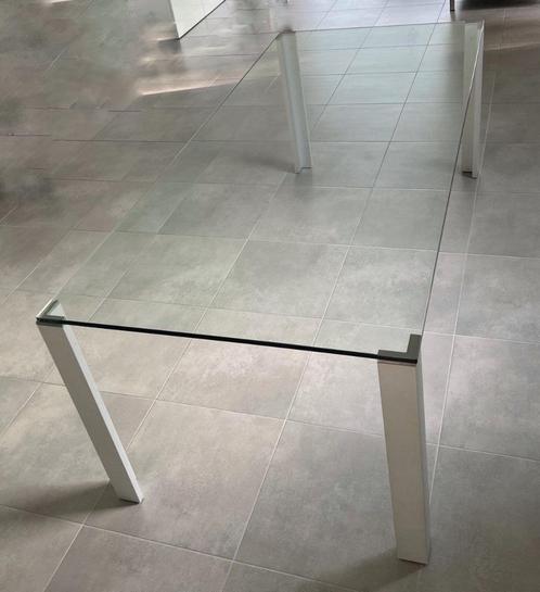 Laurens Fisher tafel + 4 Desalto Sand Air stoelen, Huis en Inrichting, Tafels | Eettafels, Gebruikt, 50 tot 100 cm, 200 cm of meer