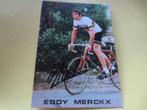 wielerkaart 1972  team molteni  eddy merckx signe, Comme neuf, Envoi