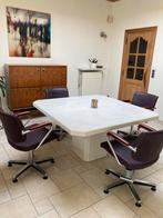 Vintage eetkamerstoelen/ kapperstoelen, Huis en Inrichting, Ophalen, Gebruikt, Paars