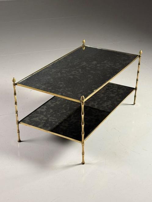 Maison Bagues salontafel spiegelglas vintage, Antiek en Kunst, Antiek | Meubels | Tafels, Ophalen
