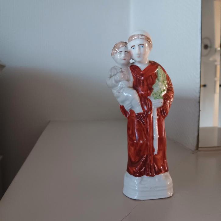 Religieus beeldje st Antonuis, Verzamelen, Religie, Zo goed als nieuw, Beeld(je), Ophalen of Verzenden