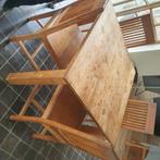 Tafel + stoelen, Ophalen