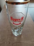 Vintage Super 8 pils glas (Haecht) 25 cl, Verzamelen, Biermerken, Ophalen of Verzenden, Zo goed als nieuw, Glas of Glazen