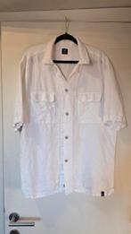 Boggi Milano Herenhemd – Wit – 100% Linnen, Tour de cou 43/44 (XL), Enlèvement ou Envoi, Comme neuf, Blanc