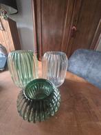 Windlichtjes, Huis en Inrichting, Ophalen of Verzenden, Zo goed als nieuw, Groen