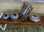 2 Potten, 1 braadpan en 1 pastapot, Ophalen of Verzenden, Gebruikt, Inox