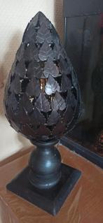 lampe fer forgé et bois, Antiquités & Art, Curiosités & Brocante, Enlèvement ou Envoi