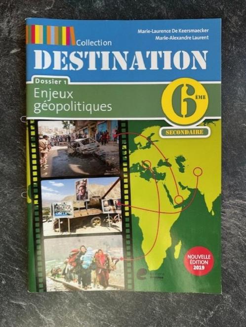 Lot de 2 manuels Destination 6e (dossiers n 1 et 3), Boeken, Schoolboeken, Nieuw, Geschiedenis, ASO, Ophalen