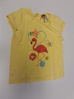 geel t-shirt met flamingo Mt 86, Kinderen en Baby's, Babykleding | Maat 86, Ophalen of Verzenden, Zo goed als nieuw
