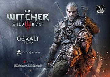 Prime 1 The Witcher:Geralt of Rivia 1:3 scale Deluxe Version, Ophalen of Verzenden, Nieuw, Tv, Beeldje, Replica of Model