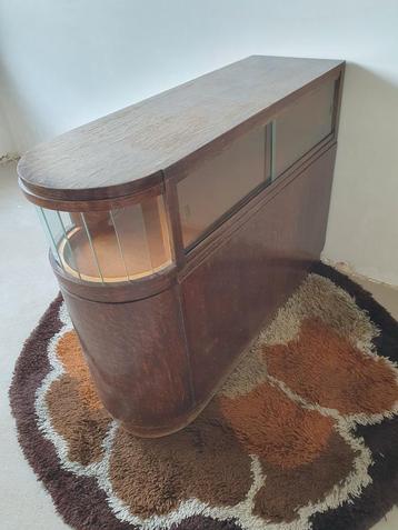 Art deco cosy corner kast vitrine  beschikbaar voor biedingen