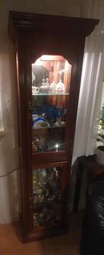 Vitrinekast, Huis en Inrichting, Ophalen, Minder dan 50 cm, Zo goed als nieuw, 150 tot 200 cm