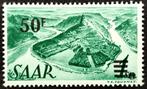 50F op 1M Saarland 1947 RARE!, Postzegels en Munten, Overige periodes, Ophalen of Verzenden
