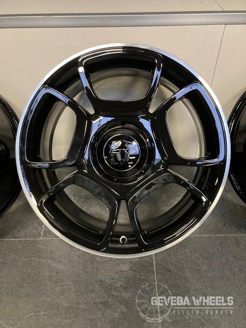 17” originele Fiat 500 Abarth velgen 4x98 51820551, Auto-onderdelen, Banden en Velgen, Velg(en), 17 inch, Personenwagen, Gebruikt
