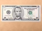 USA 5 dollars 2001 TTB, Billets en vrac, Amérique du Nord