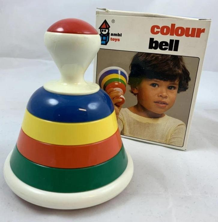 Ambi Toys Colour Bell baby speelgoed rammelaar vintage 1980s, Kinderen en Baby's, Speelgoed | Babyspeelgoed, Zo goed als nieuw
