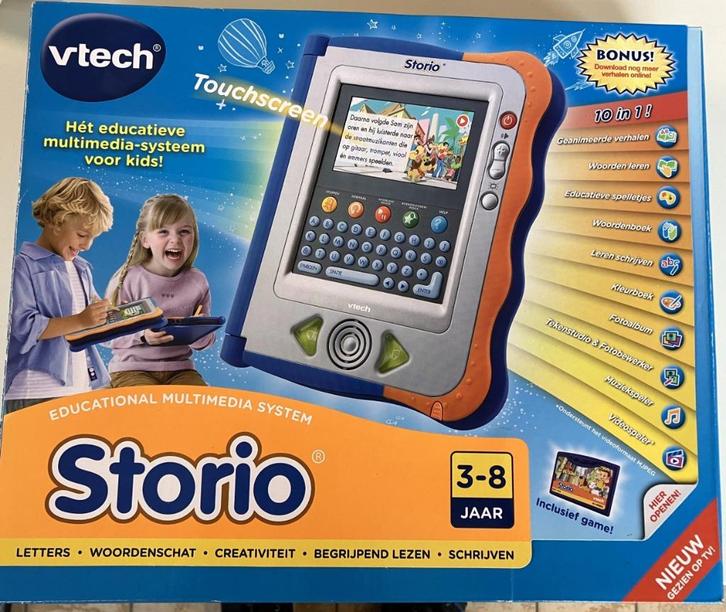 Storio Vtech educatief multimedia systeem-spelcomputer 3-8jr, Kinderen en Baby's, Speelgoed | Vtech, Zo goed als nieuw, 4 tot 6 jaar