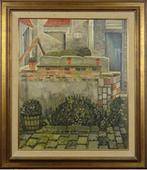 huile sur panneau signe piet gilles, Ophalen of Verzenden