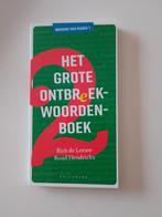 Het grote ontbreekwoordenboek; Rick de Leeuw, Ruud Hendrickx, Boeken, Ophalen of Verzenden, Nieuw, Diverse auteurs