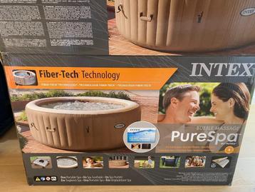 Intex Bubble Massage PureSpa 4 personen, Enlèvement, Comme neuf, Tapis de sol, Gonflable
