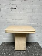 Travertin bijzettafel 2stuks 55cm hoog, Huis en Inrichting, Overige materialen, Gebruikt, 55 tot 75 cm, Rechthoekig