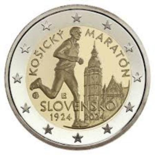 2 euros Slovaquie 2024 « Marathon Kosice », Timbres & Monnaies, Monnaies | Europe | Monnaies euro, Monnaie en vrac, 2 euros, Slovaquie