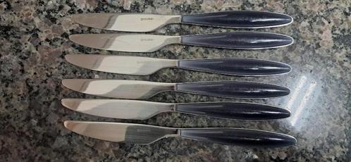 6 couteaux de table de marque Guzzini, Huis en Inrichting, Keuken | Bestek, Gebruikt, Vaatwasserbestendig, Verzenden