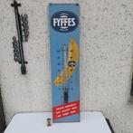 THERMOMETER METAAL FYFFES BANANEN VRUCHTEN SOBI BRUX 1956, Verzamelen, Ophalen of Verzenden, Gebruikt, Reclamebord