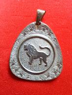 Grote zilveren horoscoop hanger leeuw 925, Ophalen of Verzenden, Zo goed als nieuw
