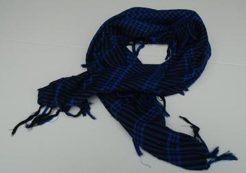 SJAAL GEBLOKT ZWART BLAUW 90X90 CM NIEUW beschikbaar voor biedingen